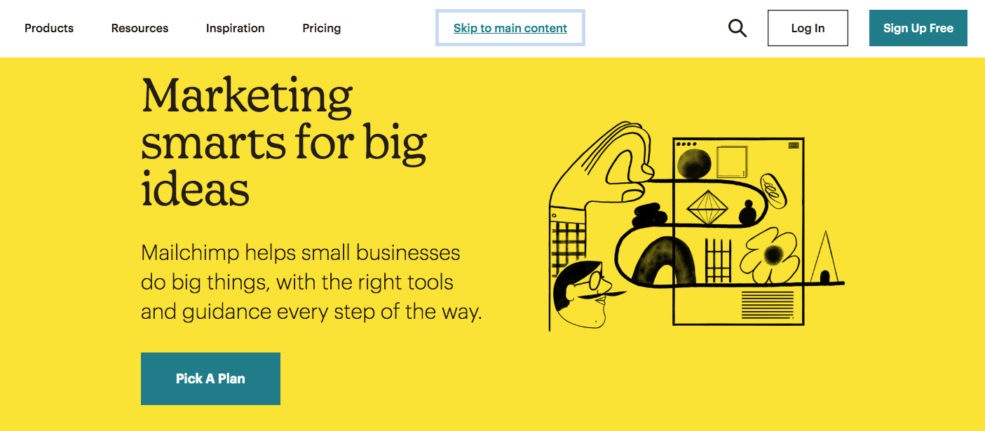 Mailchimp Landing Page